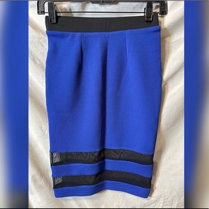 F21 Electric Blue MIDI Skirt